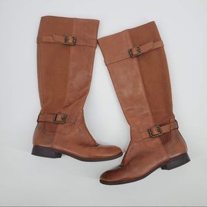 Isaac Mizrahi Live IMARRY Riding Boots Brown
